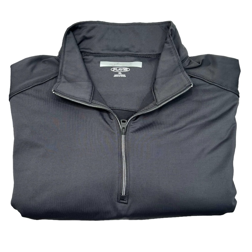 GREG NORMAN GRAY PLAY DRY PERFORMANCE QUARTER ZIP PULLOVER